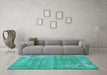 Machine Washable Oriental Light Blue Asian Inspired Rug in a Living Room, wshtr3821lblu