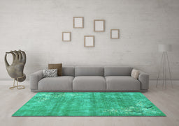 Machine Washable Oriental Turquoise Asian Inspired Area Rugs in a Living Room,, wshtr3821turq