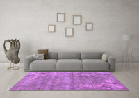 Machine Washable Oriental Purple Asian Inspired Rug, wshtr3821pur