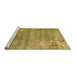 Sideview of Machine Washable Oriental Brown Asian Inspired Rug, wshtr3821brn