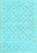 Machine Washable Persian Light Blue Traditional Rug, wshtr3822lblu