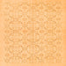 Serging Thickness of Persian Orange Traditional Rug, tr3822org