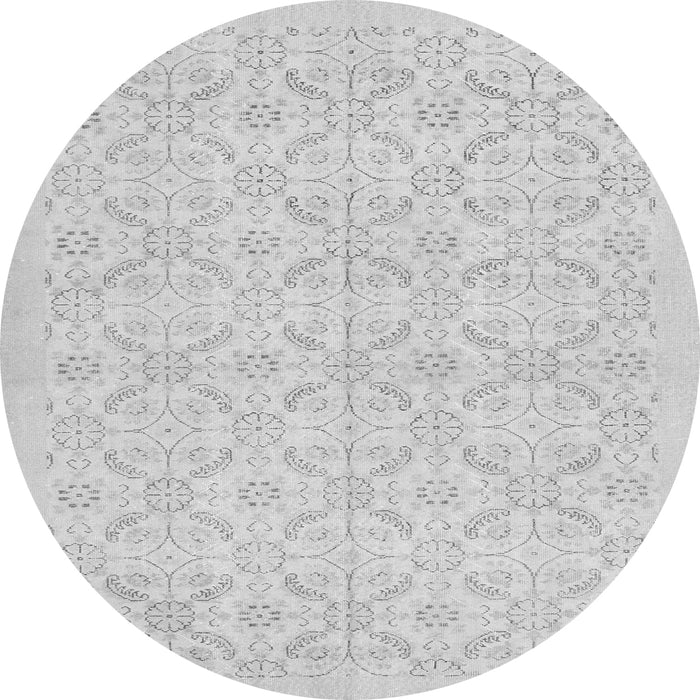 Machine Washable Persian Gray Traditional Rug, wshtr3822gry
