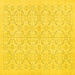 Square Persian Yellow Traditional Rug, tr3822yw