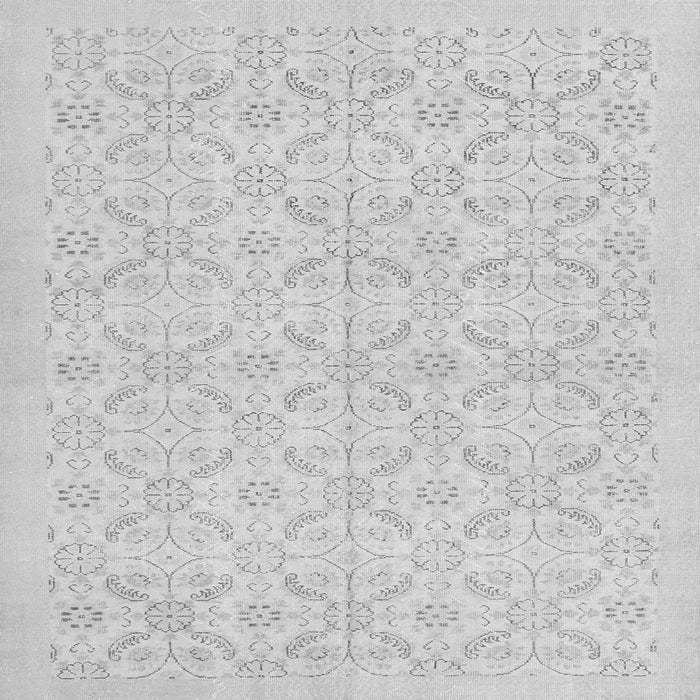 Round Machine Washable Persian Gray Traditional Rug, wshtr3822gry