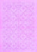 Machine Washable Persian Purple Traditional Area Rugs, wshtr3822pur