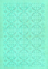 Persian Turquoise Traditional Rug, tr3822turq