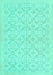 Persian Turquoise Traditional Rug, tr3822turq