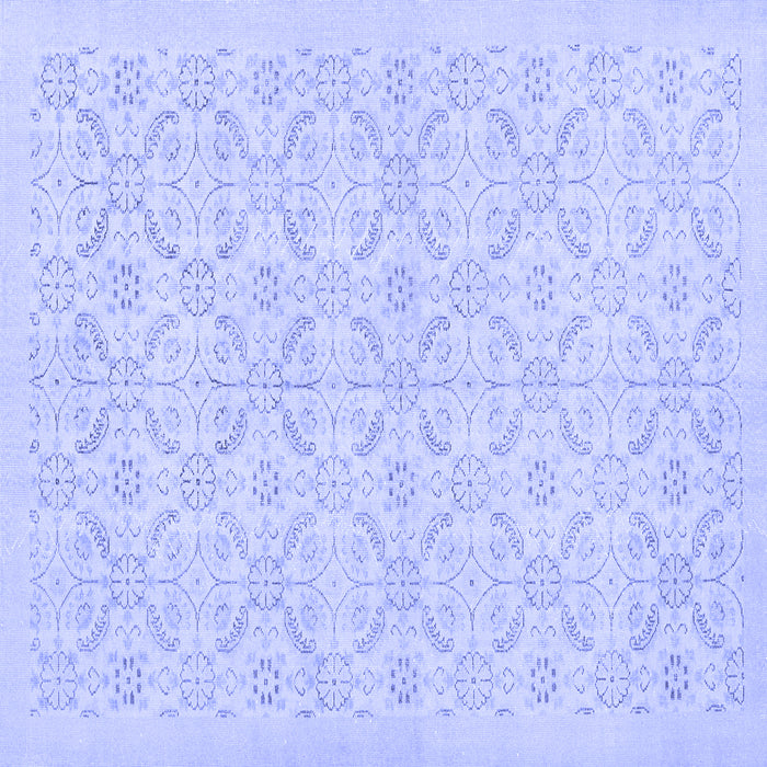 Square Persian Blue Traditional Rug, tr3822blu