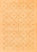 Serging Thickness of Machine Washable Persian Orange Traditional Area Rugs, wshtr3822org