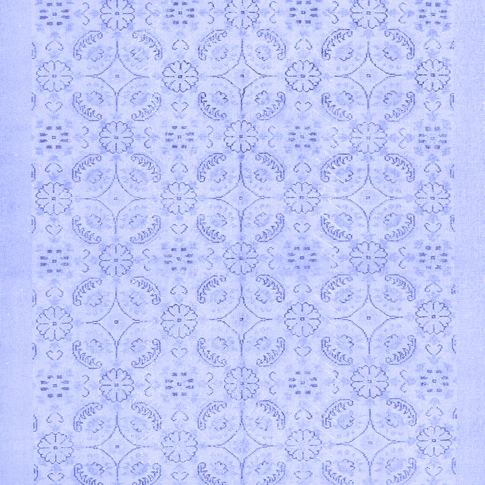 Machine Washable Persian Blue Traditional Rug, wshtr3822blu