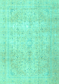 Persian Turquoise Traditional Rug, tr3823turq