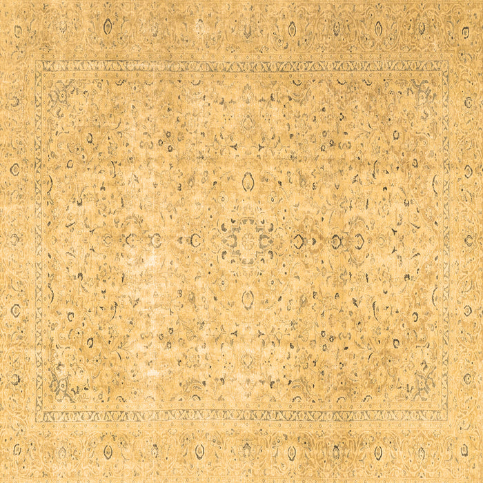 Square Machine Washable Persian Brown Traditional Rug, wshtr3823brn