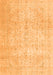 Serging Thickness of Machine Washable Persian Orange Traditional Area Rugs, wshtr3823org