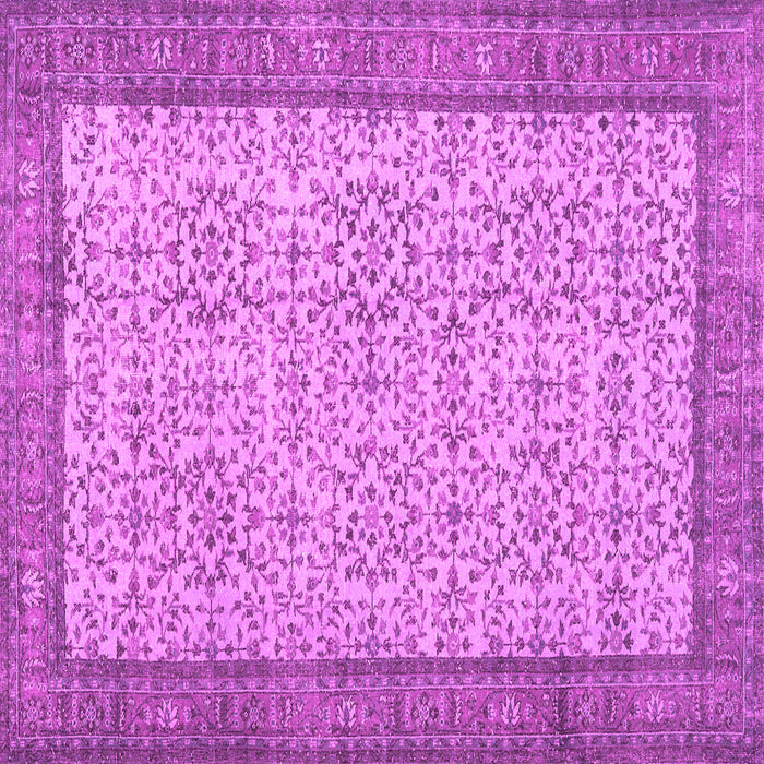 Square Machine Washable Persian Pink Traditional Rug, wshtr3824pnk