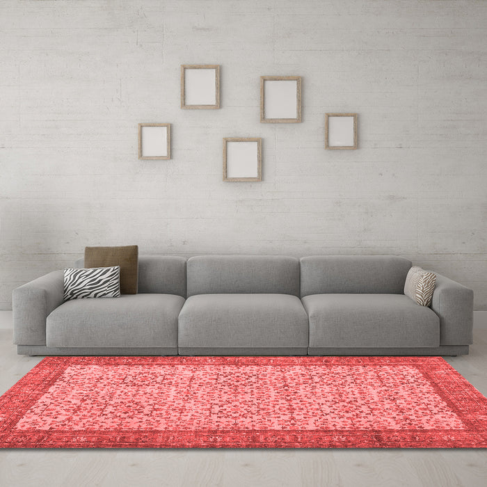 Traditional Red Washable Rugs