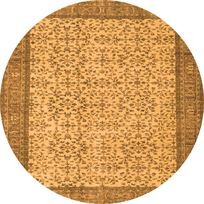 Machine Washable Persian Orange Traditional Area Rugs, wshtr3824org