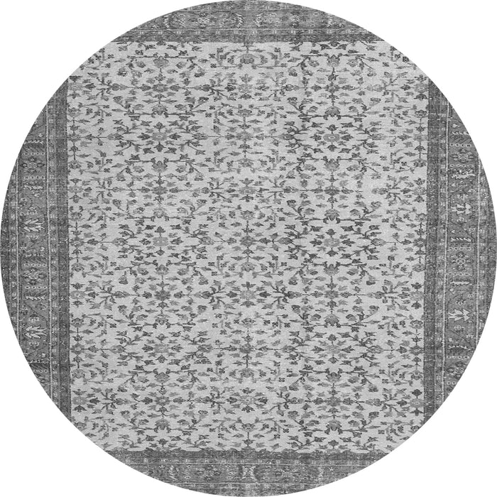 Machine Washable Persian Gray Traditional Rug, wshtr3824gry