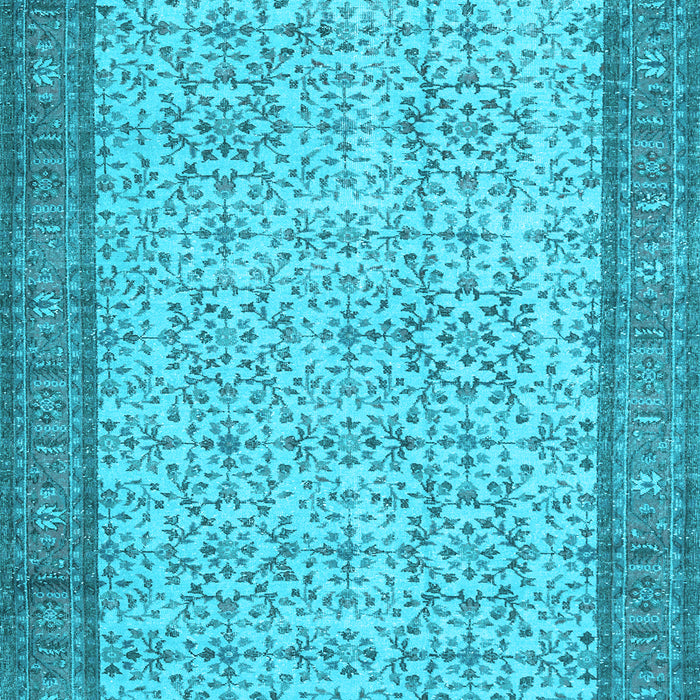 Machine Washable Persian Light Blue Traditional Rug, wshtr3824lblu