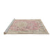 Sideview of Machine Washable Traditional Desert Sand Beige Rug, wshtr3825