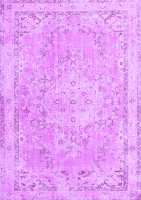 Medallion Purple Traditional Rug, tr3825pur