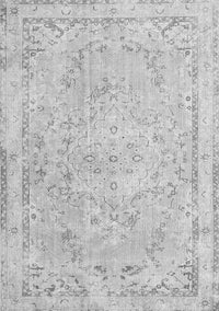 Medallion Gray Traditional Rug, tr3825gry