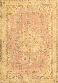 Medallion Brown Traditional Rug, tr3825brn