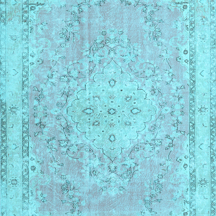 Medallion Light Blue Traditional Rug, tr3825lblu