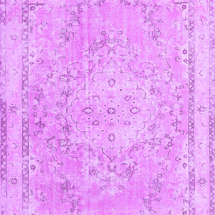 Machine Washable Medallion Purple Traditional Area Rugs, wshtr3825pur