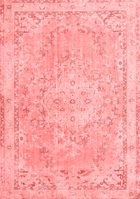 Medallion Red Traditional Rug, tr3825red