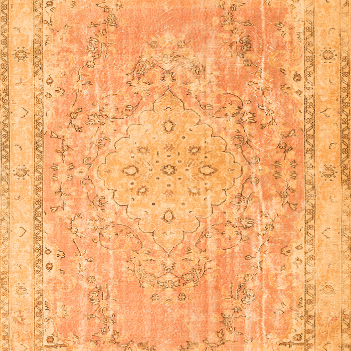 Medallion Orange Traditional Rug, tr3825org