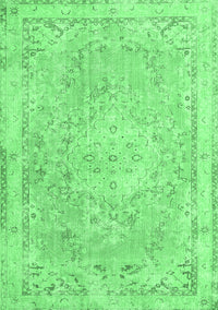 Medallion Emerald Green Traditional Rug, tr3825emgrn