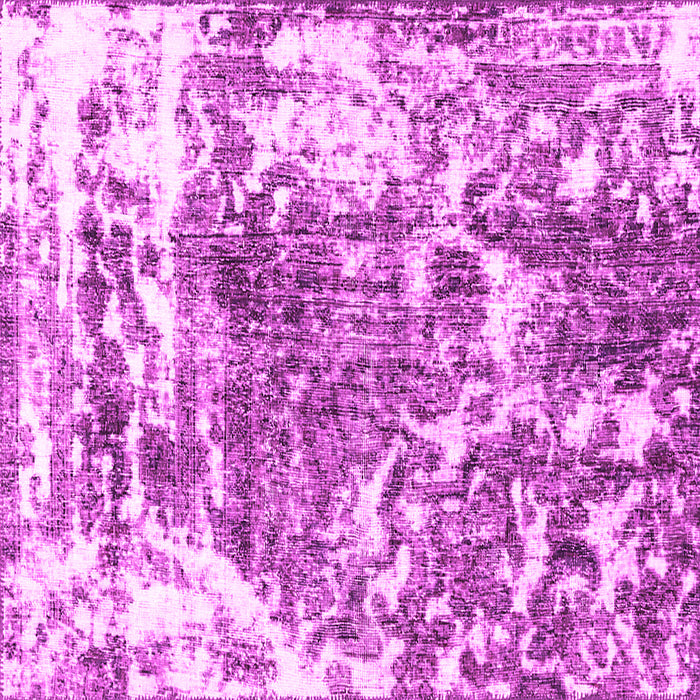 Square Machine Washable Persian Pink Traditional Rug, wshtr3826pnk