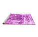 Sideview of Machine Washable Persian Pink Traditional Rug, wshtr3826pnk