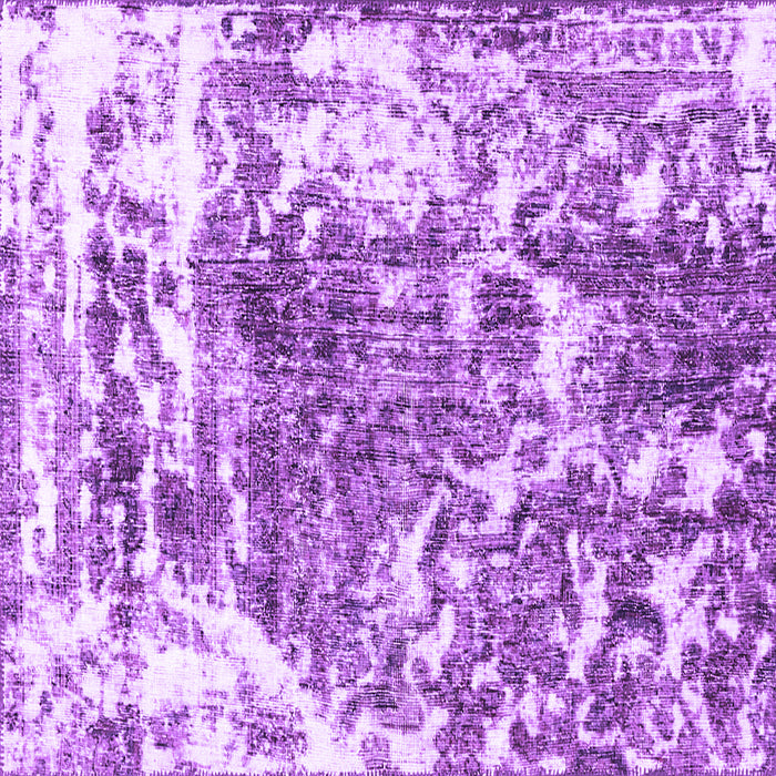 Square Persian Purple Traditional Rug, tr3826pur