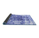 Sideview of Persian Blue Traditional Rug, tr3826blu