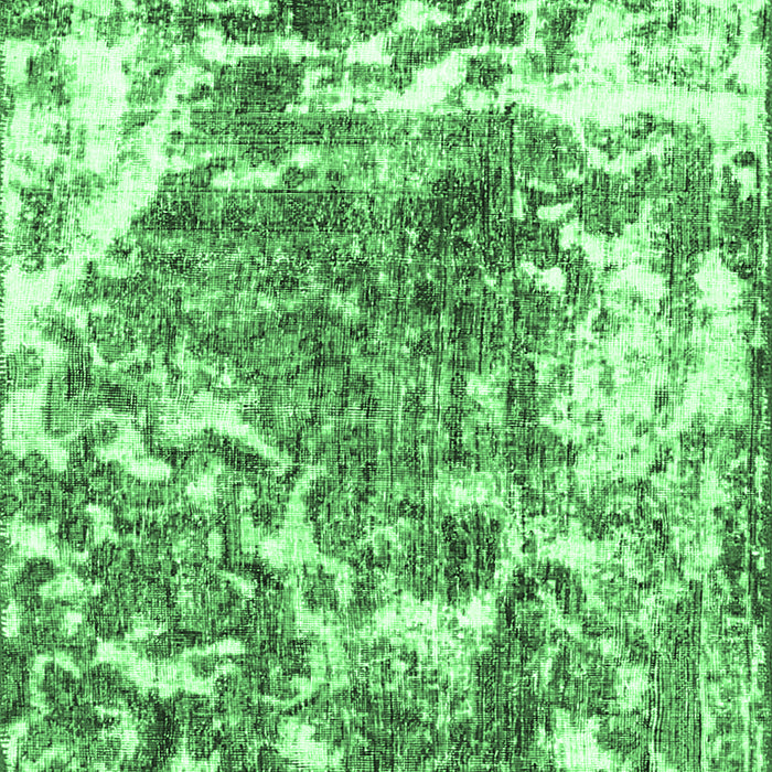 Machine Washable Persian Emerald Green Traditional Area Rugs, wshtr3826emgrn