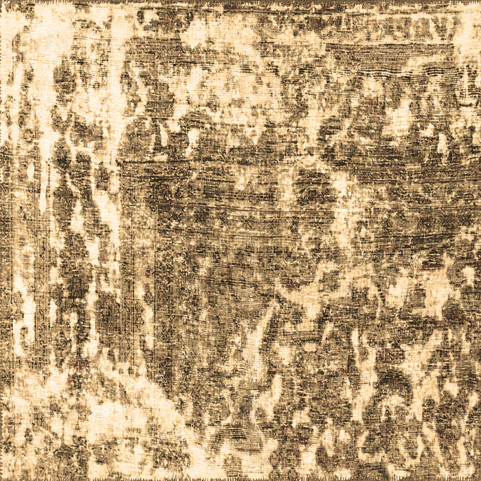 Square Machine Washable Persian Brown Traditional Rug, wshtr3826brn