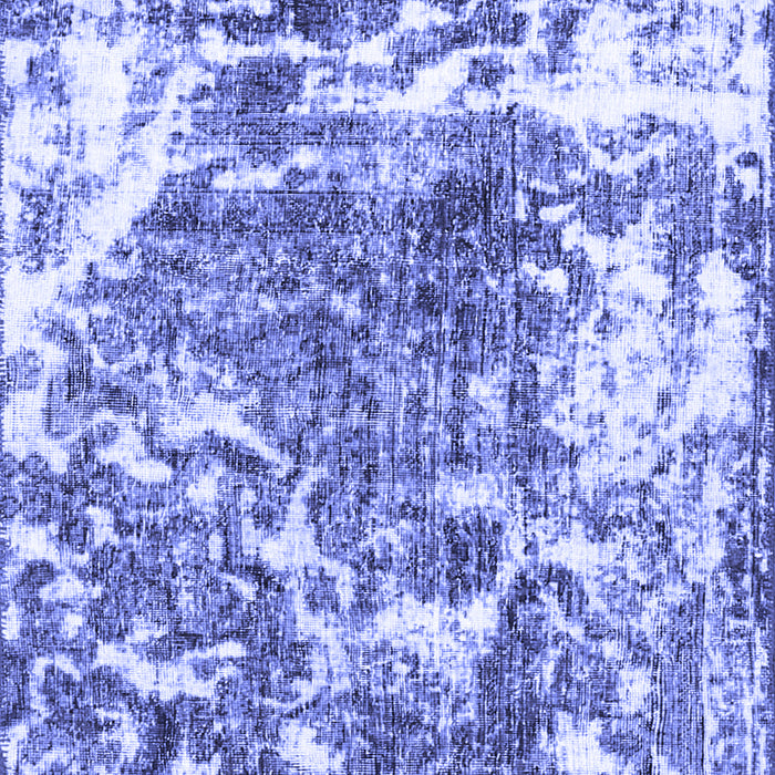 Machine Washable Persian Blue Traditional Rug, wshtr3826blu