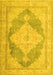 Machine Washable Persian Yellow Traditional Rug, wshtr3827yw