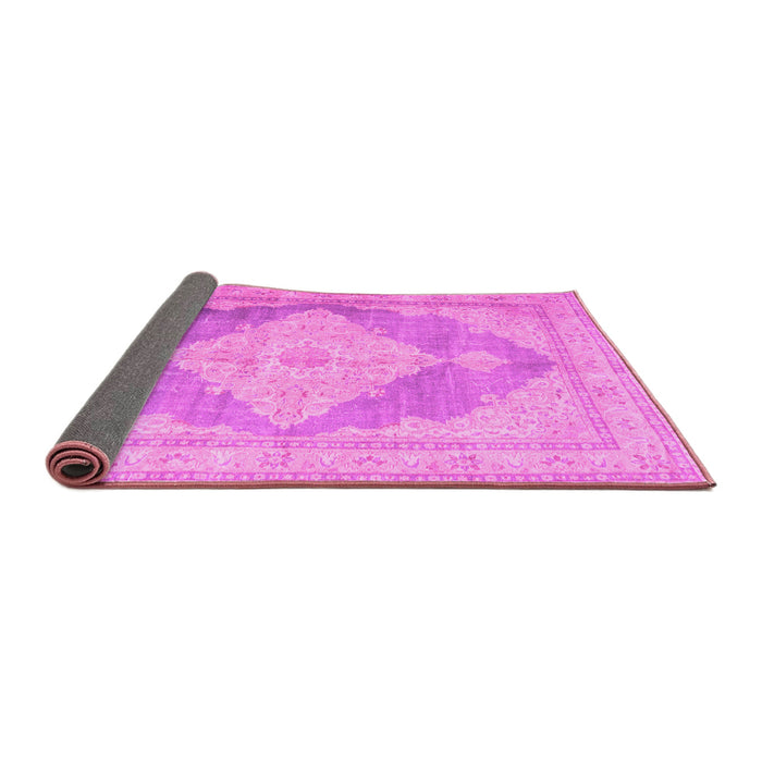 Sideview of Persian Pink Traditional Rug, tr3827pnk