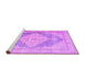 Sideview of Machine Washable Persian Purple Traditional Area Rugs, wshtr3827pur