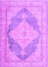 Machine Washable Persian Purple Traditional Area Rugs, wshtr3827pur