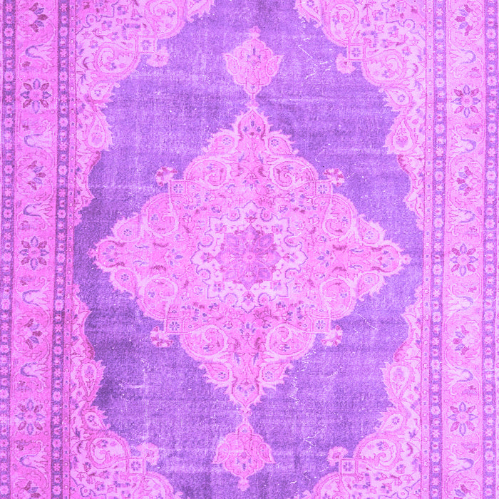 Machine Washable Persian Purple Traditional Area Rugs, wshtr3827pur