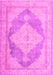 Machine Washable Persian Pink Traditional Rug, wshtr3827pnk