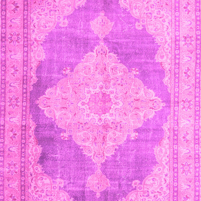 Machine Washable Persian Pink Traditional Rug, wshtr3827pnk