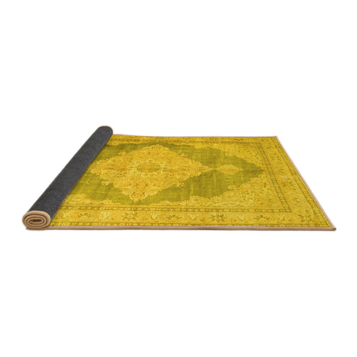 Sideview of Persian Yellow Traditional Rug, tr3827yw