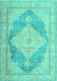 Persian Turquoise Traditional Rug, tr3827turq