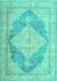 Persian Turquoise Traditional Rug, tr3827turq
