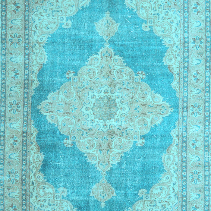 Machine Washable Persian Light Blue Traditional Rug, wshtr3827lblu